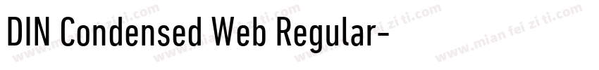 DIN Condensed Web Regular字体转换